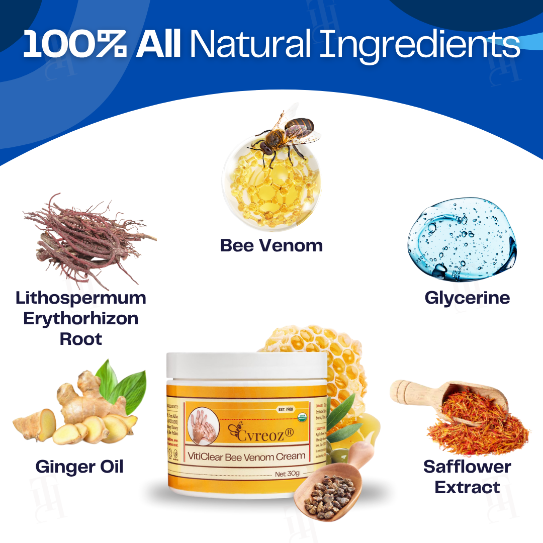 LAST 44 PCS LEFT!! Cvreoz® VitiClear Bee Venom Cream