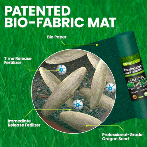🏆Official Store | 🌟 Few Stocks Available 🌟AEXZR® Compostable Lawn Grow Mat 🔥Hot Sale - 50% OFF🌿