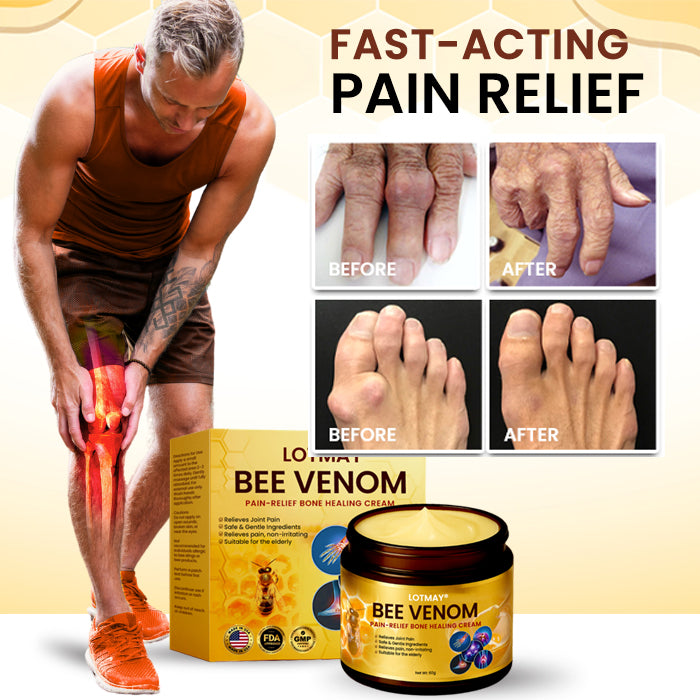 🌟 Official Store |🔥Limited Stocks Available🌿 LOTMAY® Bee Venom Pain-Relief Bone Healing Cream (5𝟘% 𝕆𝔽𝔽 𝗘𝗡𝗗𝗦 𝗜𝗡 𝟭𝟬 𝗠𝗜𝗡𝗨𝗧𝗘𝗦)