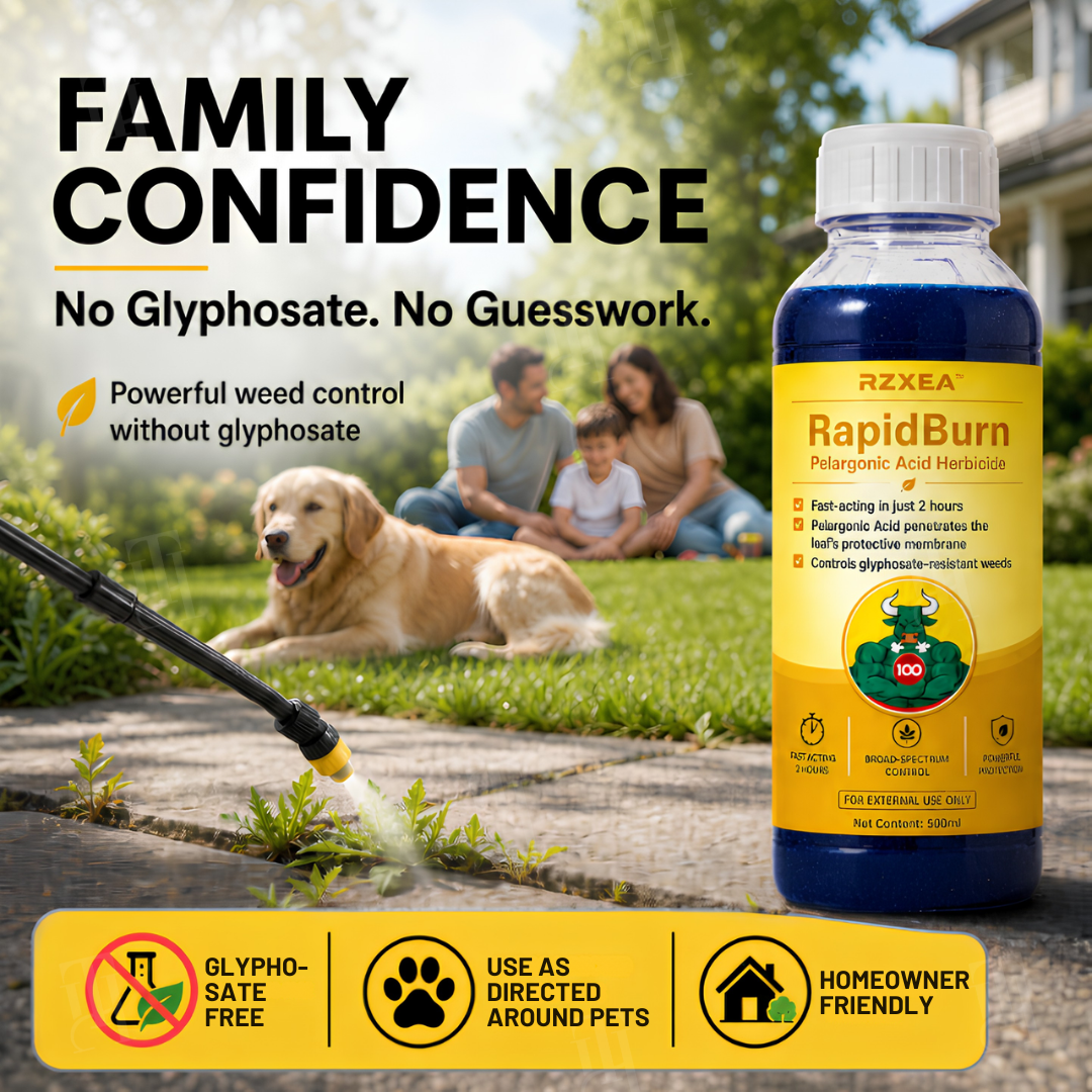 RZXEA™ RapidBurn Pelargonic Acid Herbicide (𝟟𝟘% 𝕆𝔽𝔽 𝗘𝗡𝗗𝗦 𝗜𝗡 𝟭𝟬 𝗠𝗜𝗡𝗨𝗧𝗘𝗦)