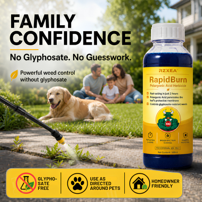 RZXEA™ RapidBurn Pelargonic Acid Herbicide (𝟟𝟘% 𝕆𝔽𝔽 𝗘𝗡𝗗𝗦 𝗜𝗡 𝟭𝟬 𝗠𝗜𝗡𝗨𝗧𝗘𝗦)
