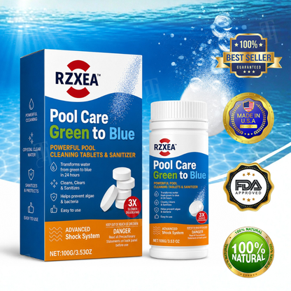 RZXEA™ Pool Care Green to Blue (𝟟𝟘% 𝕆𝔽𝔽 𝗘𝗡𝗗𝗦 𝗜𝗡 𝟭𝟬 𝗠𝗜𝗡𝗨𝗧𝗘𝗦)