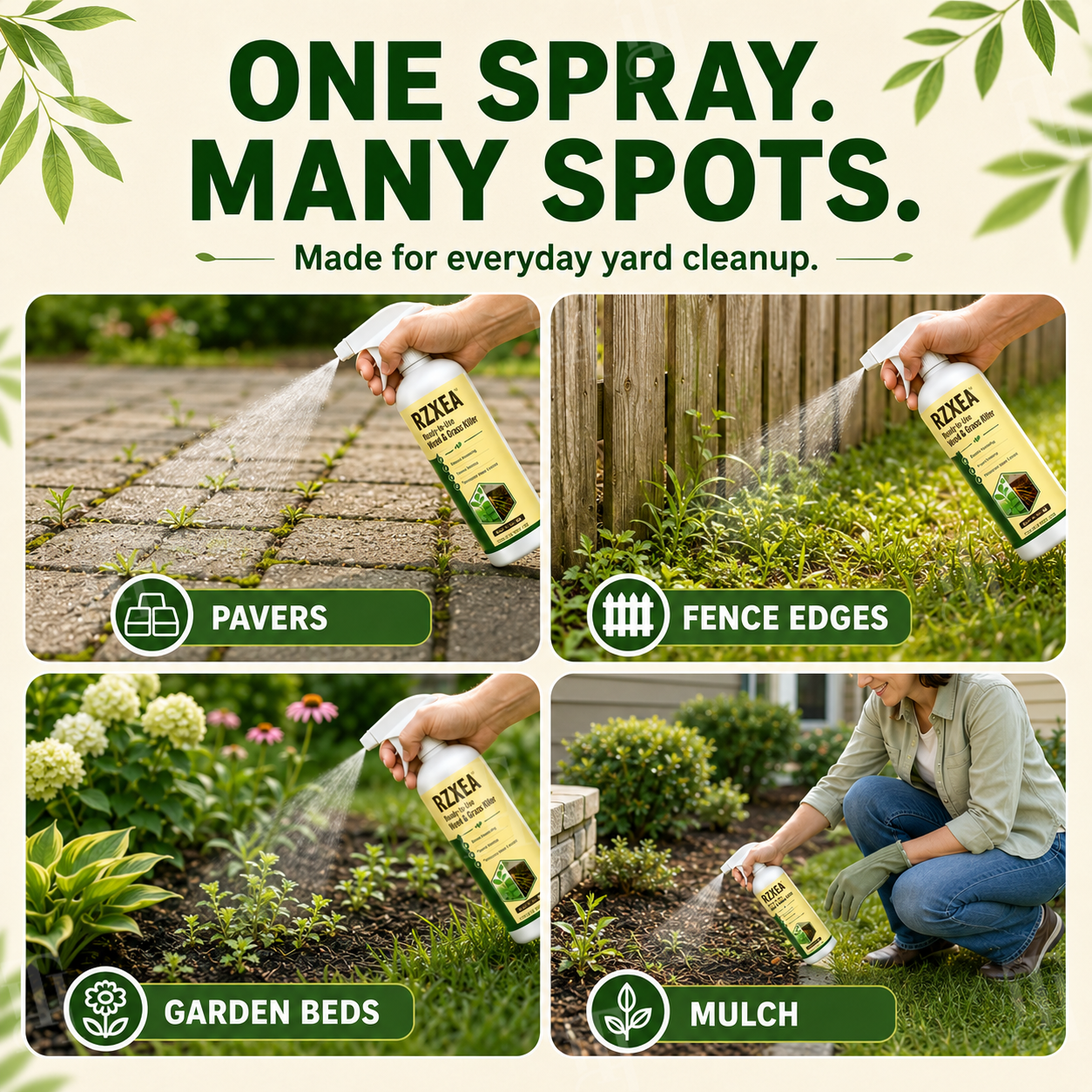 RZXEA™ Ready-to-Use Weed & Grass Killer (𝟟𝟘% 𝕆𝔽𝔽 𝗘𝗡𝗗𝗦 𝗜𝗡 𝟭𝟬 𝗠𝗜𝗡𝗨𝗧𝗘𝗦)