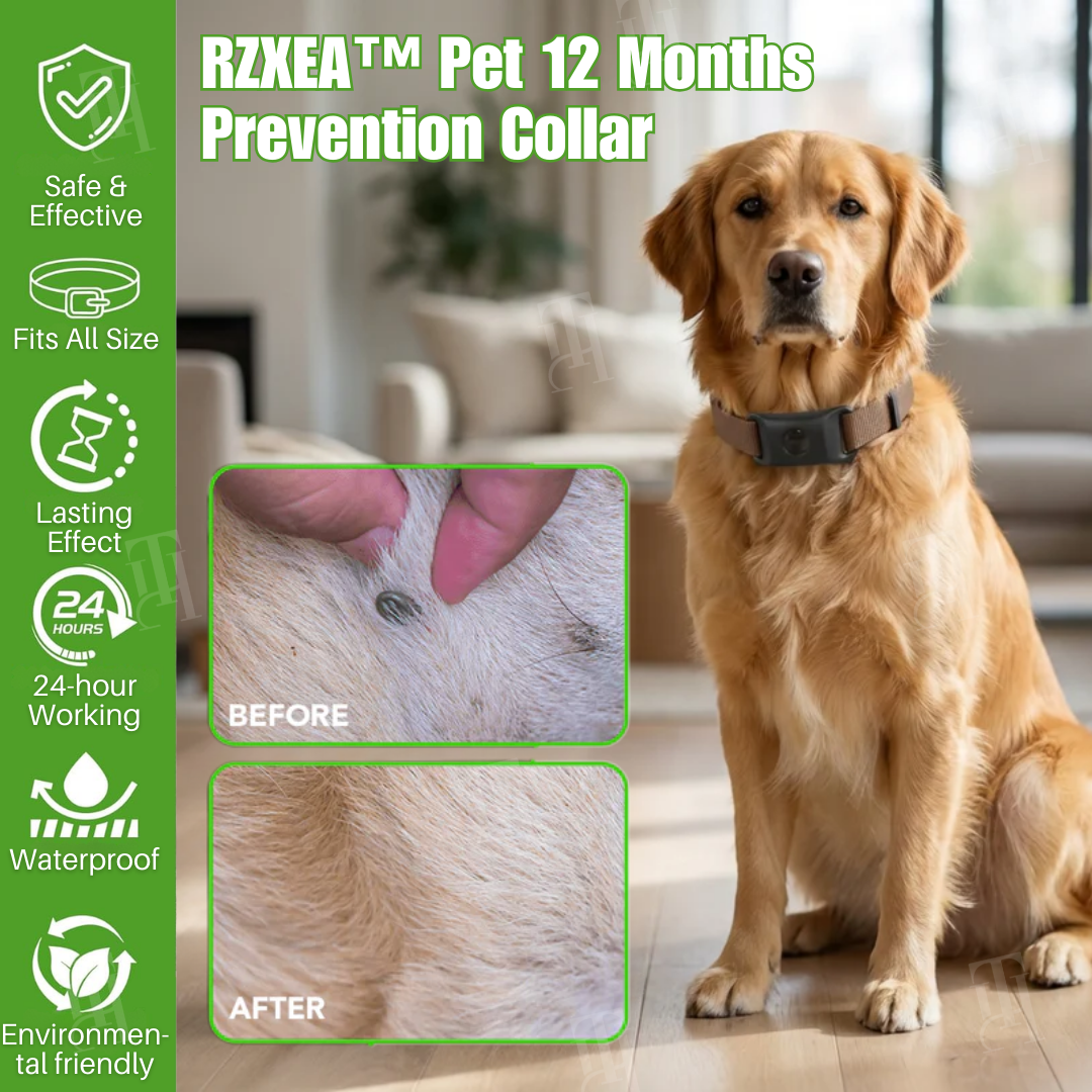 RZXEA™ Pet 12 Months Prevention Collar (𝟟𝟘% 𝕆𝔽𝔽 𝗘𝗡𝗗𝗦 𝗜𝗡 𝟭𝟬 𝗠𝗜𝗡𝗨𝗧𝗘𝗦)