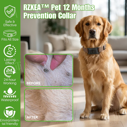 RZXEA™ Pet 12 Months Prevention Collar (𝟟𝟘% 𝕆𝔽𝔽 𝗘𝗡𝗗𝗦 𝗜𝗡 𝟭𝟬 𝗠𝗜𝗡𝗨𝗧𝗘𝗦)