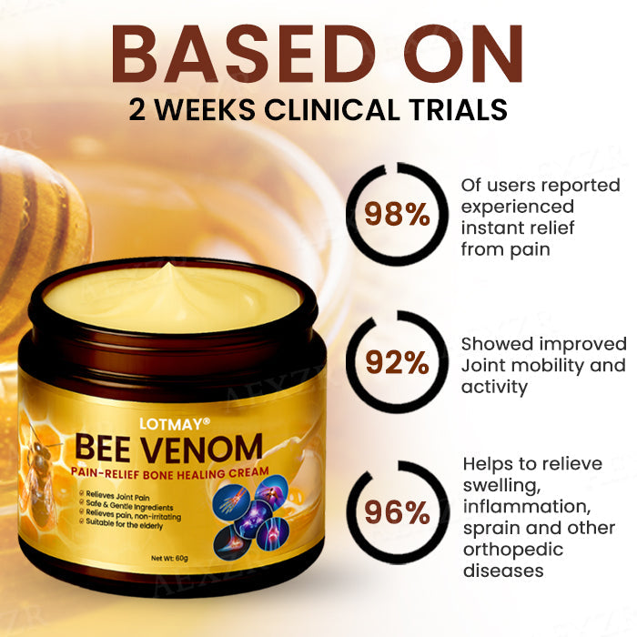 🌟 Official Store |🔥Limited Stocks Available🌿 LOTMAY® Bee Venom Pain-Relief Bone Healing Cream (5𝟘% 𝕆𝔽𝔽 𝗘𝗡𝗗𝗦 𝗜𝗡 𝟭𝟬 𝗠𝗜𝗡𝗨𝗧𝗘𝗦)