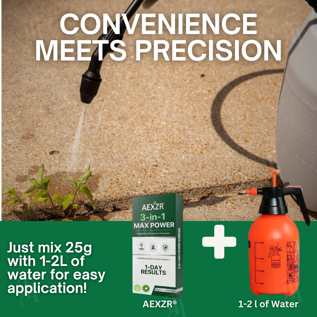 AEXZR® 3 in 1 Max Power Herbicide (𝟟𝟘% 𝕆𝔽𝔽 𝗘𝗡𝗗𝗦 𝗜𝗡 𝟭𝟬 𝗠𝗜𝗡𝗨𝗧𝗘𝗦)