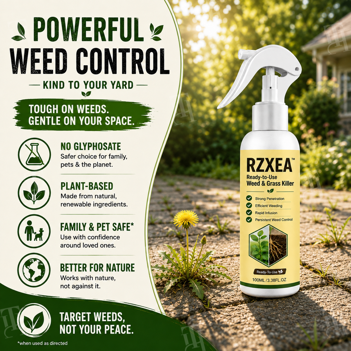 RZXEA™ Ready-to-Use Weed & Grass Killer (𝟟𝟘% 𝕆𝔽𝔽 𝗘𝗡𝗗𝗦 𝗜𝗡 𝟭𝟬 𝗠𝗜𝗡𝗨𝗧𝗘𝗦)