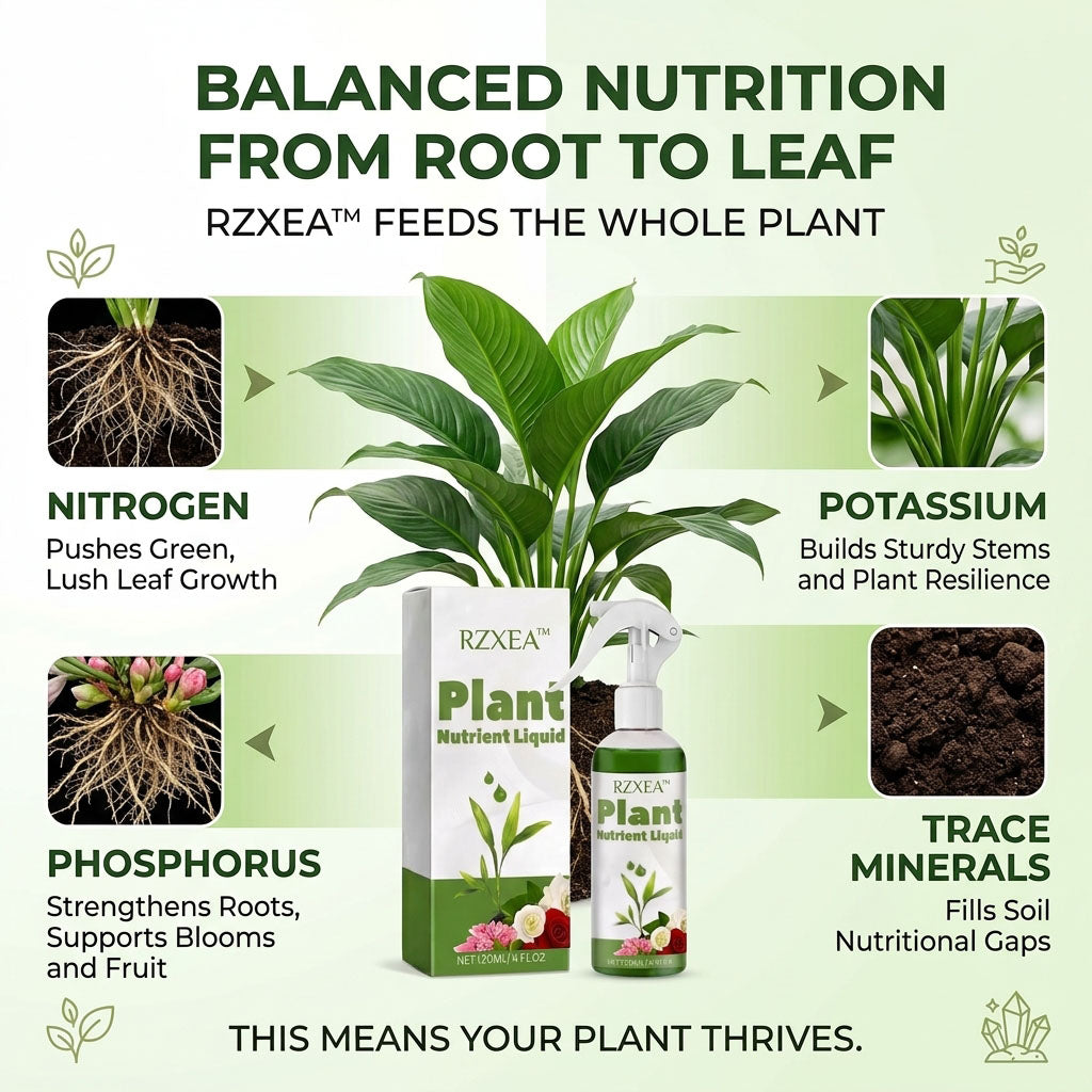 LAST 44 PCS LEFT!!! RZXEA™ Ready-to-Use Plant Nutrient Solution (𝟟𝟘% 𝕆𝔽𝔽 𝗘𝗡𝗗𝗦 𝗜𝗡 𝟭𝟬 𝗠𝗜𝗡𝗨𝗧𝗘𝗦)