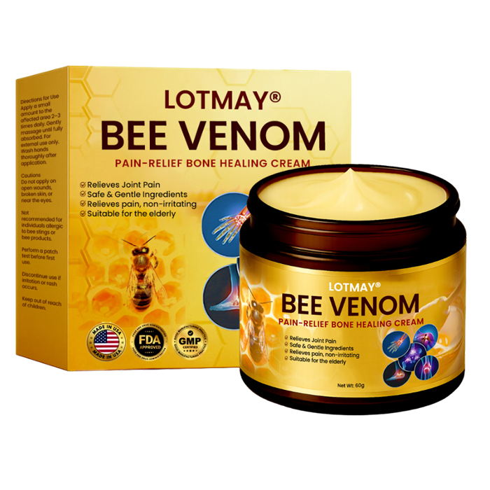 🌟 Official Store |🔥Limited Stocks Available🌿 LOTMAY® Bee Venom Pain-Relief Bone Healing Cream (5𝟘% 𝕆𝔽𝔽 𝗘𝗡𝗗𝗦 𝗜𝗡 𝟭𝟬 𝗠𝗜𝗡𝗨𝗧𝗘𝗦)