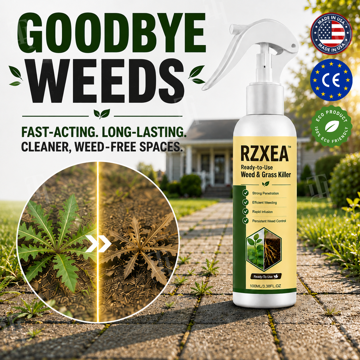 RZXEA™ Ready-to-Use Weed & Grass Killer (𝟟𝟘% 𝕆𝔽𝔽 𝗘𝗡𝗗𝗦 𝗜𝗡 𝟭𝟬 𝗠𝗜𝗡𝗨𝗧𝗘𝗦)