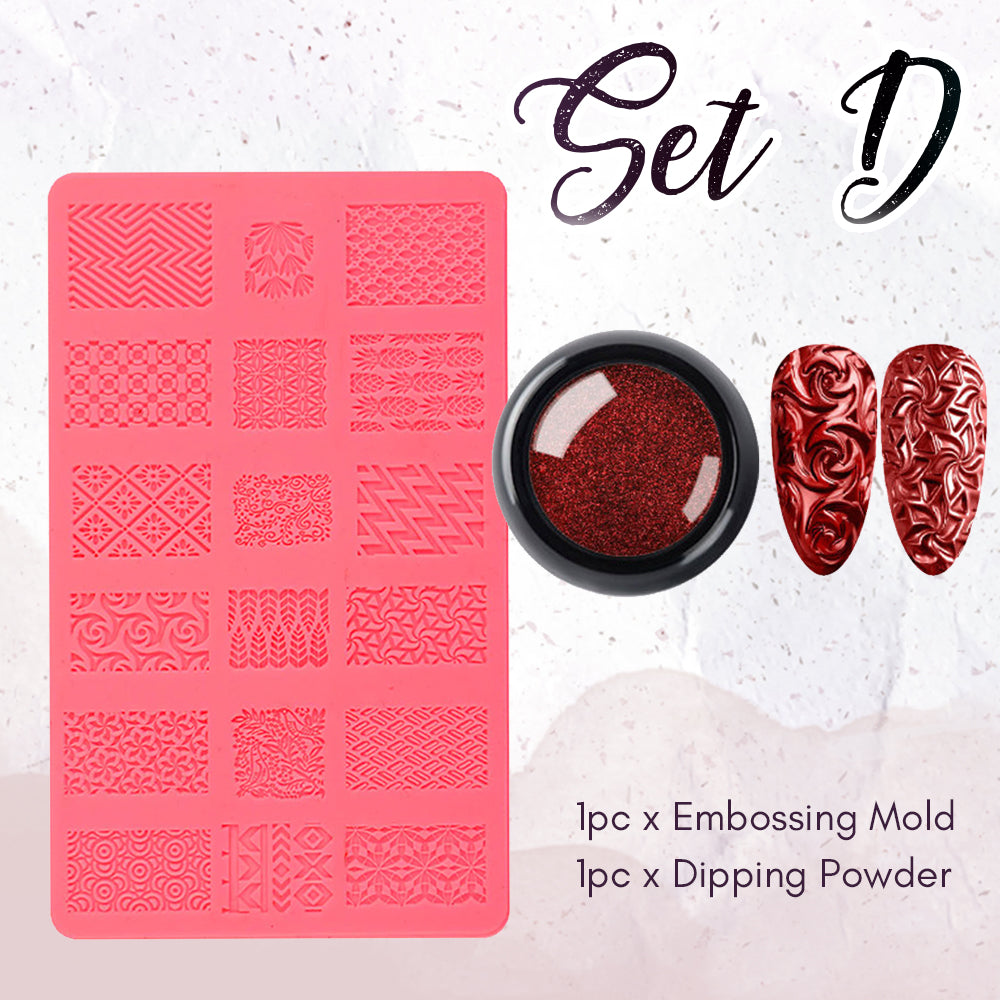 4D Sculpture Nail Art Mold Set